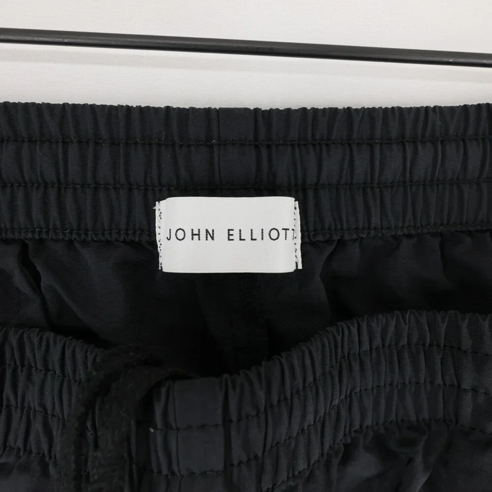 John Elliott Shorts Mens L (3) Black Nylon Drawstring Elastic Waist Casual